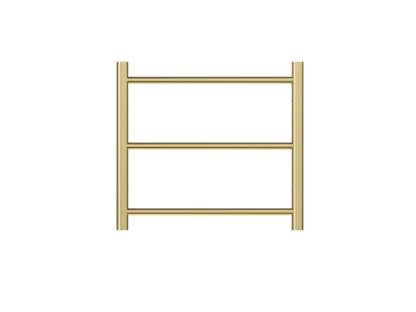 Avid 3 Bar Heated Towel Rail - Brushed Brass
