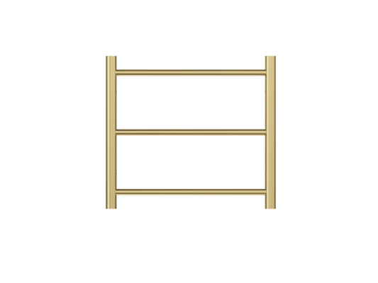 Avid 3 Bar Heated Towel Rail - Brushed Brass