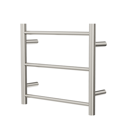 Avid 3 Bar Heated Towel Rail - Brushed Nickel