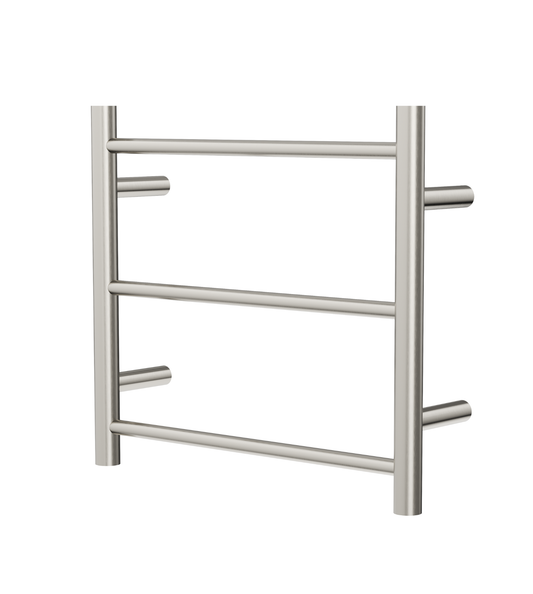 Avid 3 Bar Heated Towel Rail - Brushed Nickel