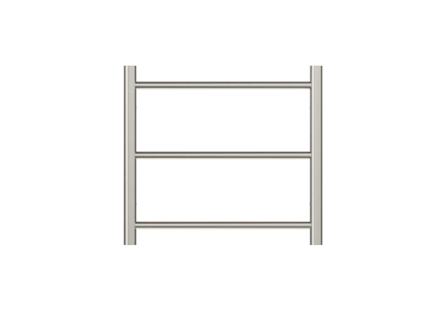 Avid 3 Bar Heated Towel Rail - Brushed Nickel