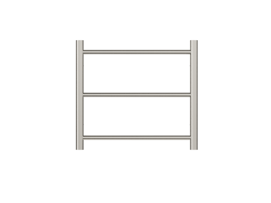 Avid 3 Bar Heated Towel Rail - Brushed Nickel