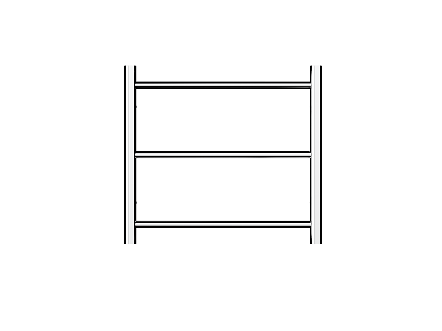 Avid 3 Bar Heated Towel Rail - Chrome