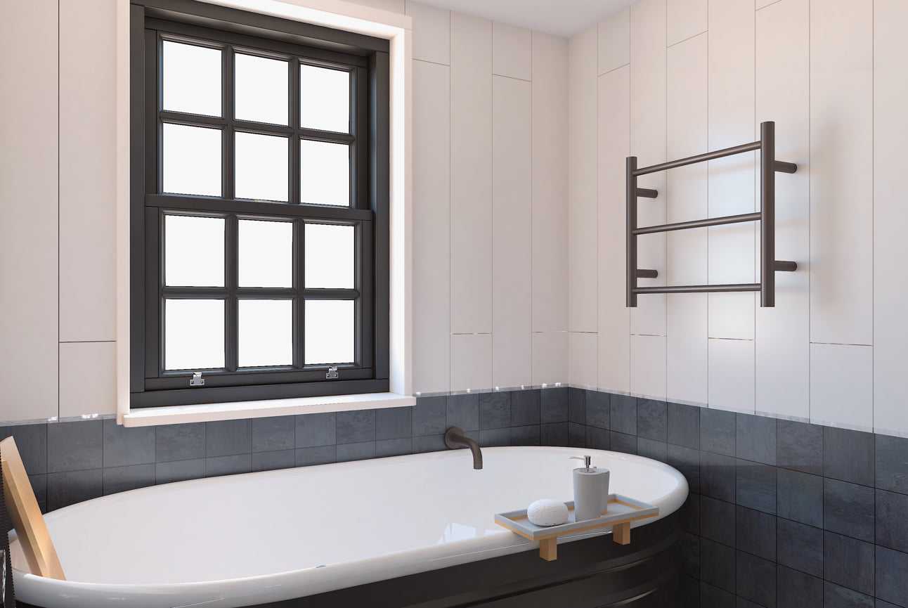Avid 3 Bar Heated Towel Rail - Gunmetal