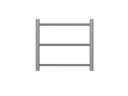 Avid 3 Bar Heated Towel Rail - Gunmetal