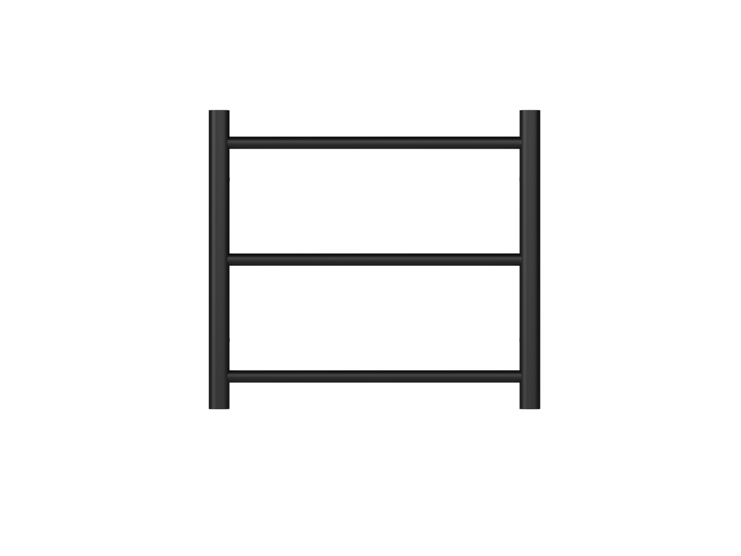Avid 3 Bar Heated Towel Rail - Matte Black