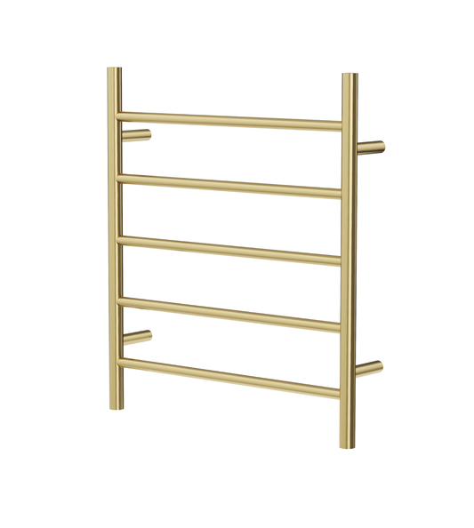 Avid 5 Bar Heated Towel Rail - Brushed Brass