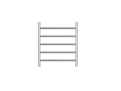 Avid 5 Bar Heated Towel Rail - Chrome