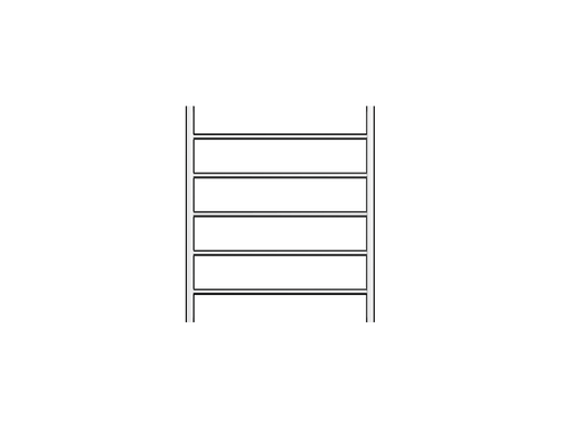 Avid 5 Bar Heated Towel Rail - Chrome