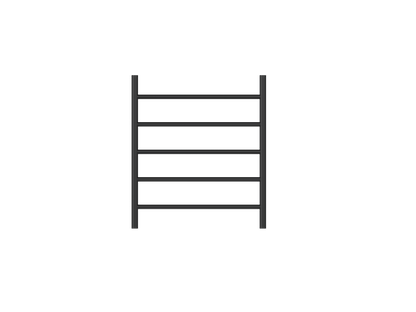 Avid 5 Bar Heated Towel Rail - Matte Black