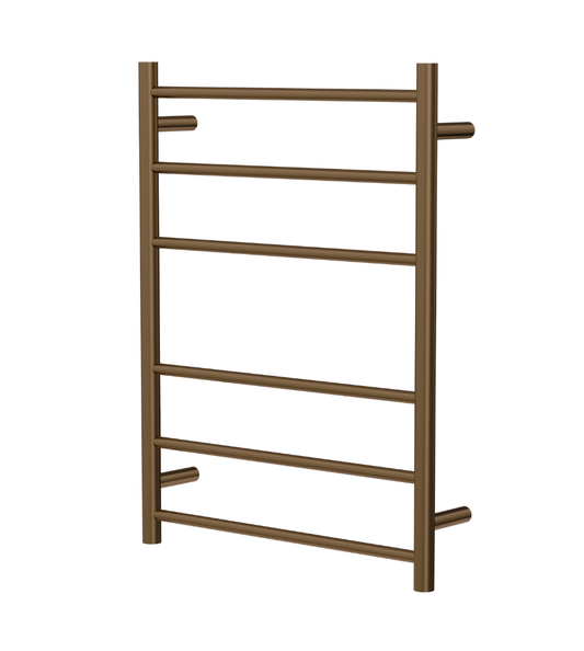 Avid 6 Bar Heated Towel Rail - Aged Bronze