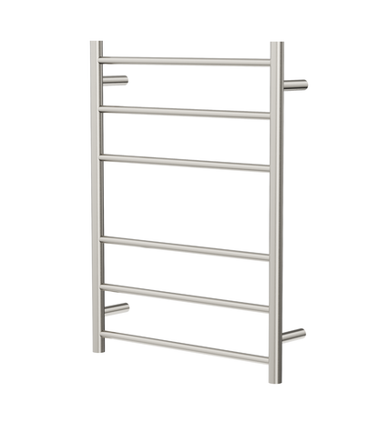 Avid 6 Bar Heated Towel Rail - Brushed Nickel
