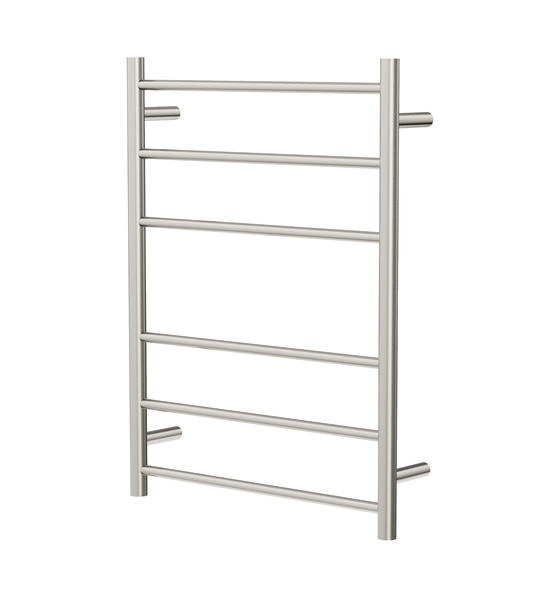 Avid 6 Bar Heated Towel Rail - Brushed Nickel