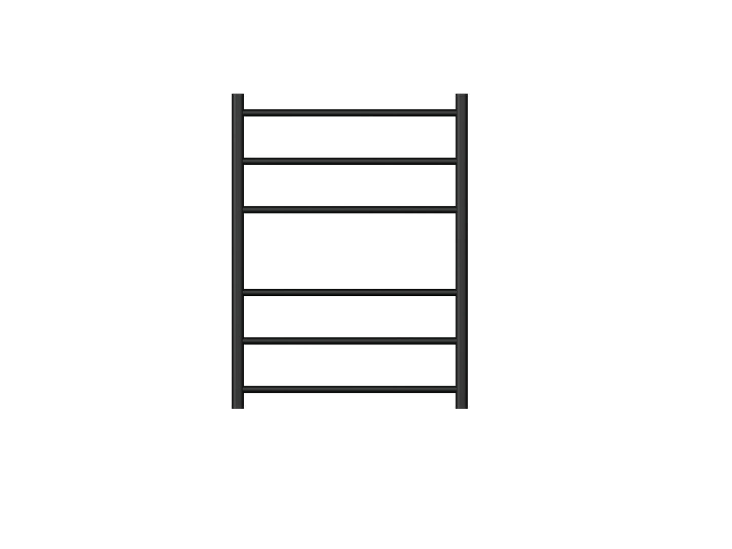 Avid 6 Bar Non Heated Towel Rail - Matte Black