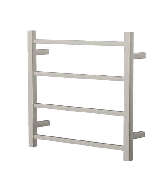 Spirit 4 Bar Heated Towel Rail - Brushed Nickel