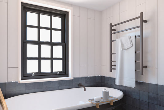 Spirit 6 Bar Heated Towel Rail - Gunmetal