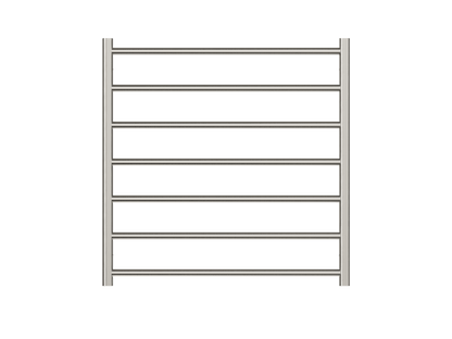 Allegra 7 Bar Heated Towel Rail - Brushed Nickel