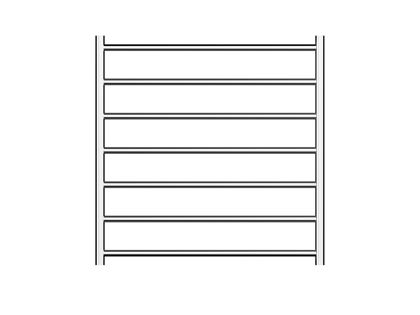 Allegra 7 Bar Heated Towel Rail - Chrome
