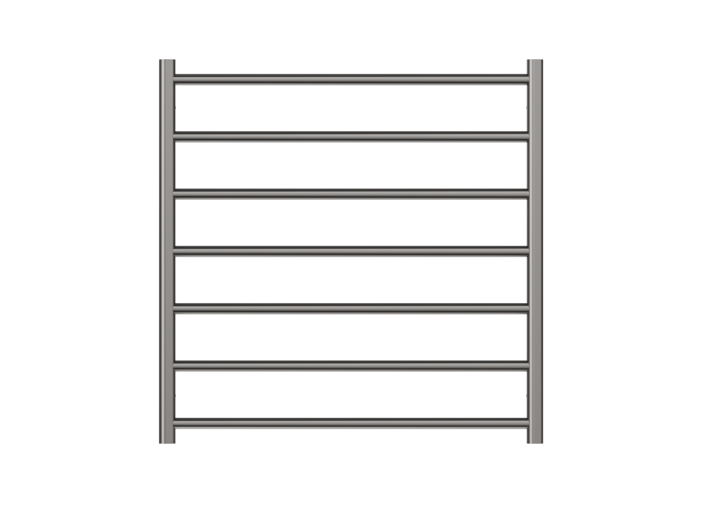 Allegra 7 Bar Heated Towel Rail - Gunmetal