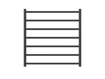 Allegra 7 Bar Heated Towel Rail - Matte Black