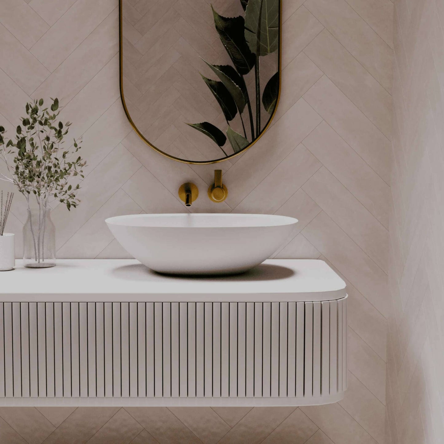 550mm Pietra Bianca - Julia Above Counter Basins