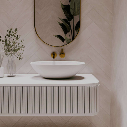 550mm Pietra Bianca - Julia Above Counter Basins