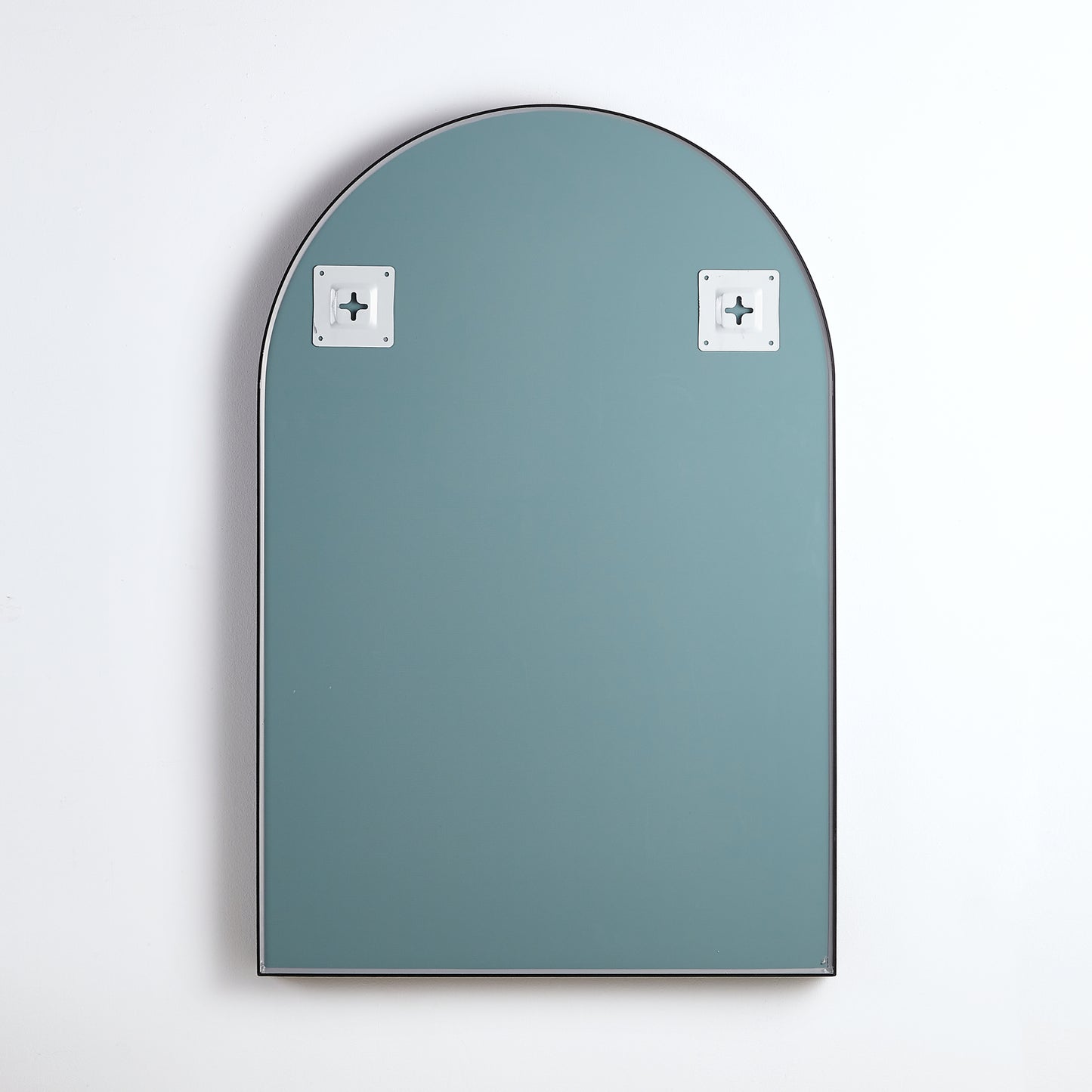 600mm Aura Arch Aluminum Framed Mirror - Matte Black