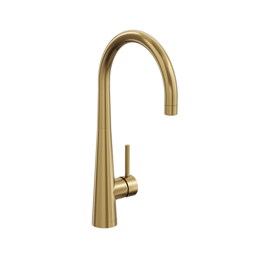 Kashi Sink Mixer - Brushed Brass