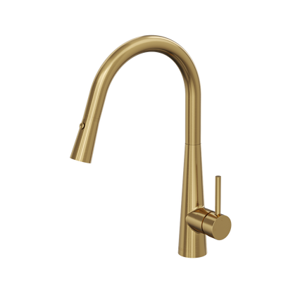 Kashi Pull Out Sink Mixer - Brushed Brass