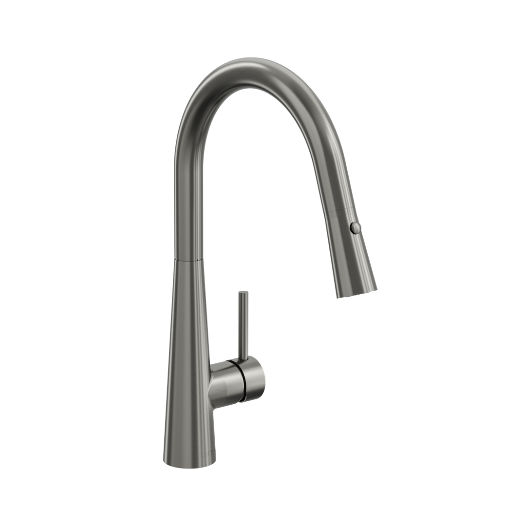 Kashi Pull Out Sink Mixer - Gunmetal