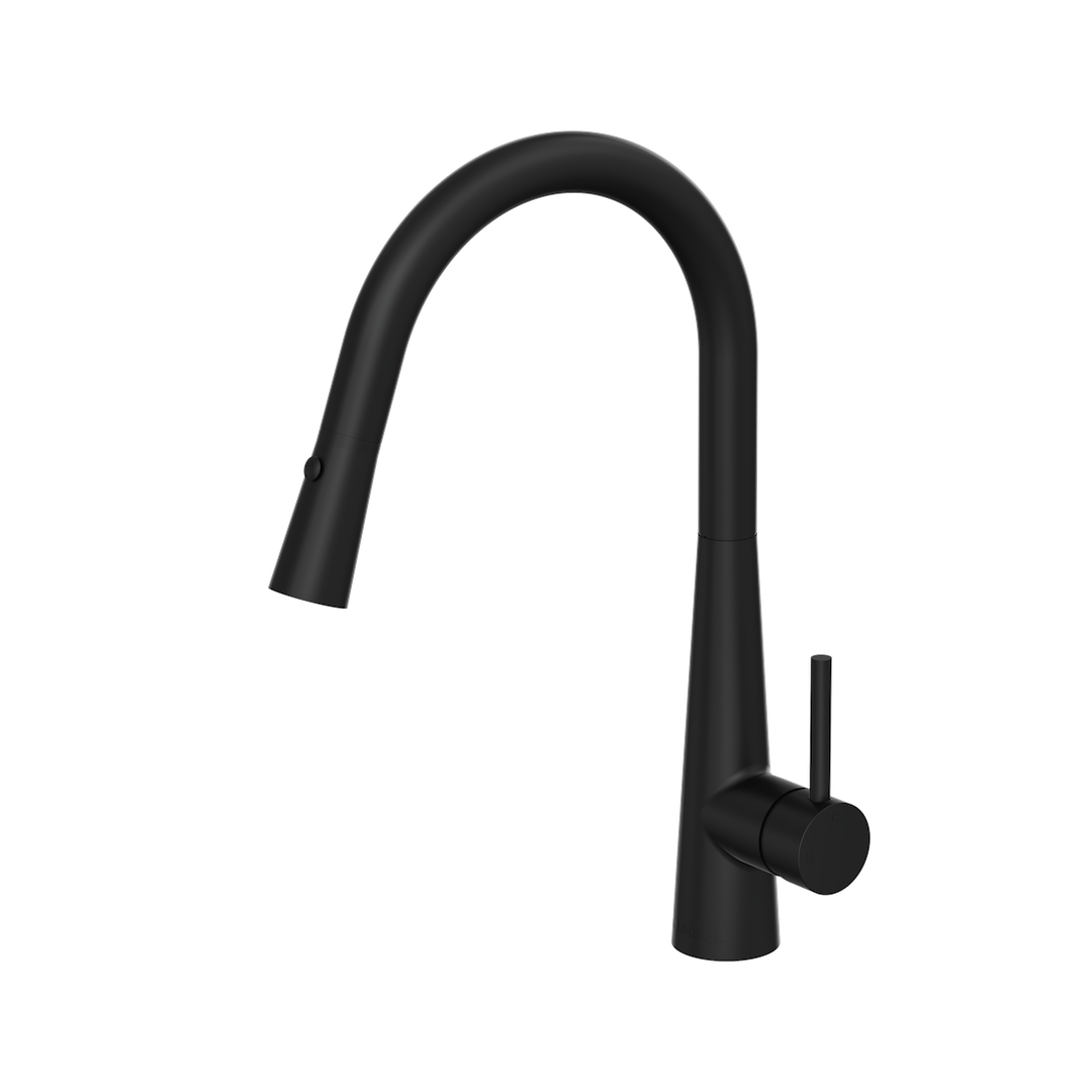 Kashi Pull Out Sink Mixer - Matte Black