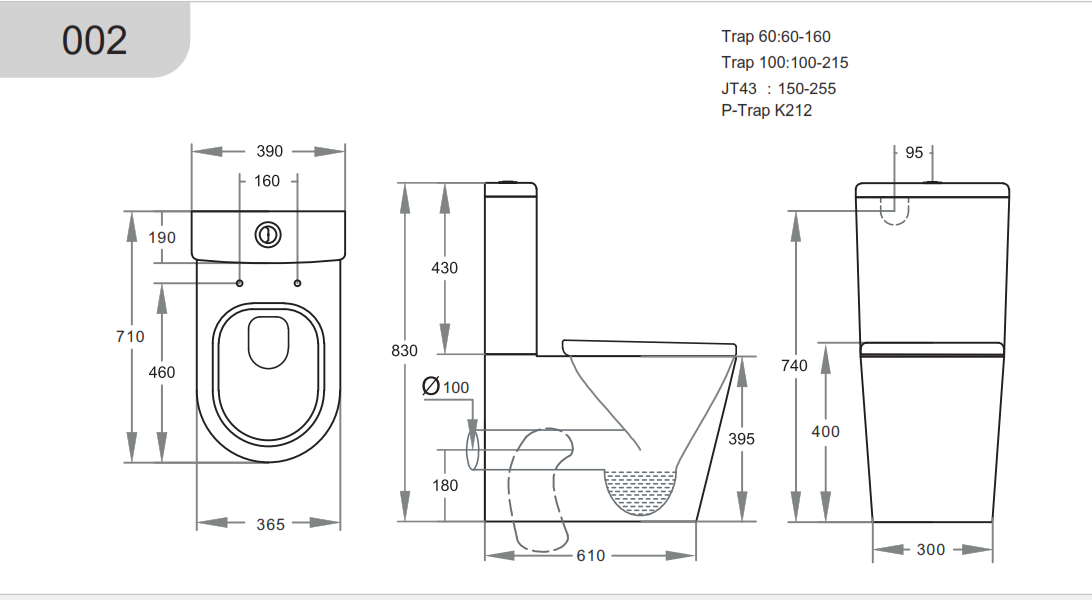 Stella Rimless Back-to-Wall Toilet Suite - Gloss White