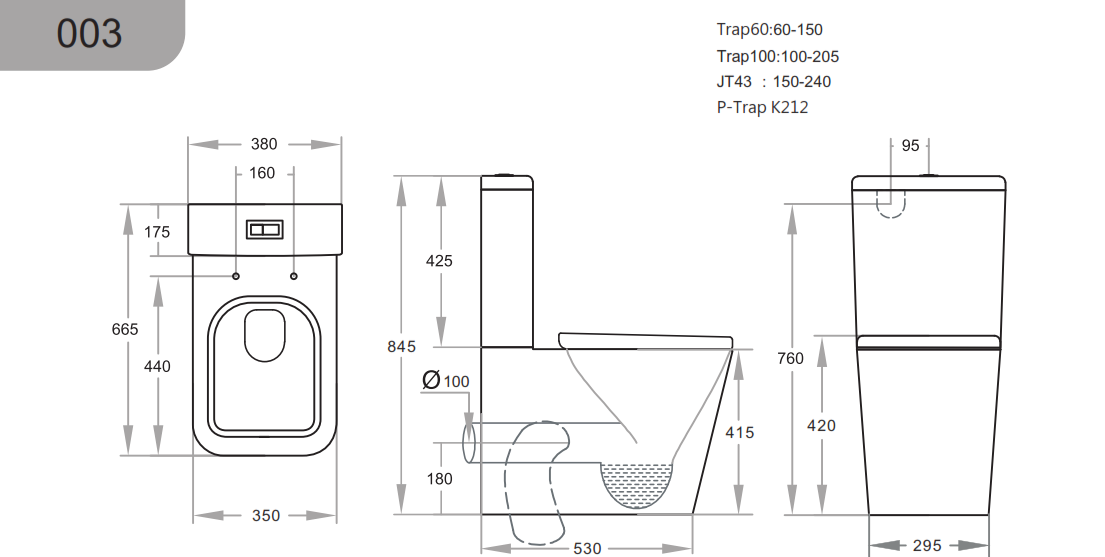 Qubist  Back-to-Wall Toilet Suite - Gloss White
