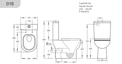 Bela Rimless Back-to-Wall Toilet Suite - Gloss White