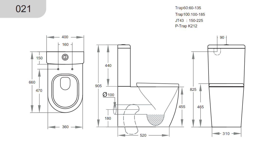 Elvera Box Rim Special Care Toilet Suite - Gloss White