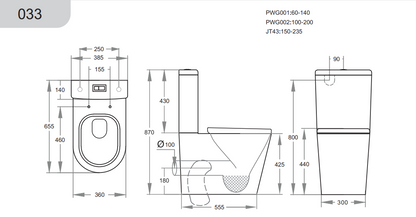Alpha Tornado Rimless Back-to-Wall Toilet Suite - Gloss White