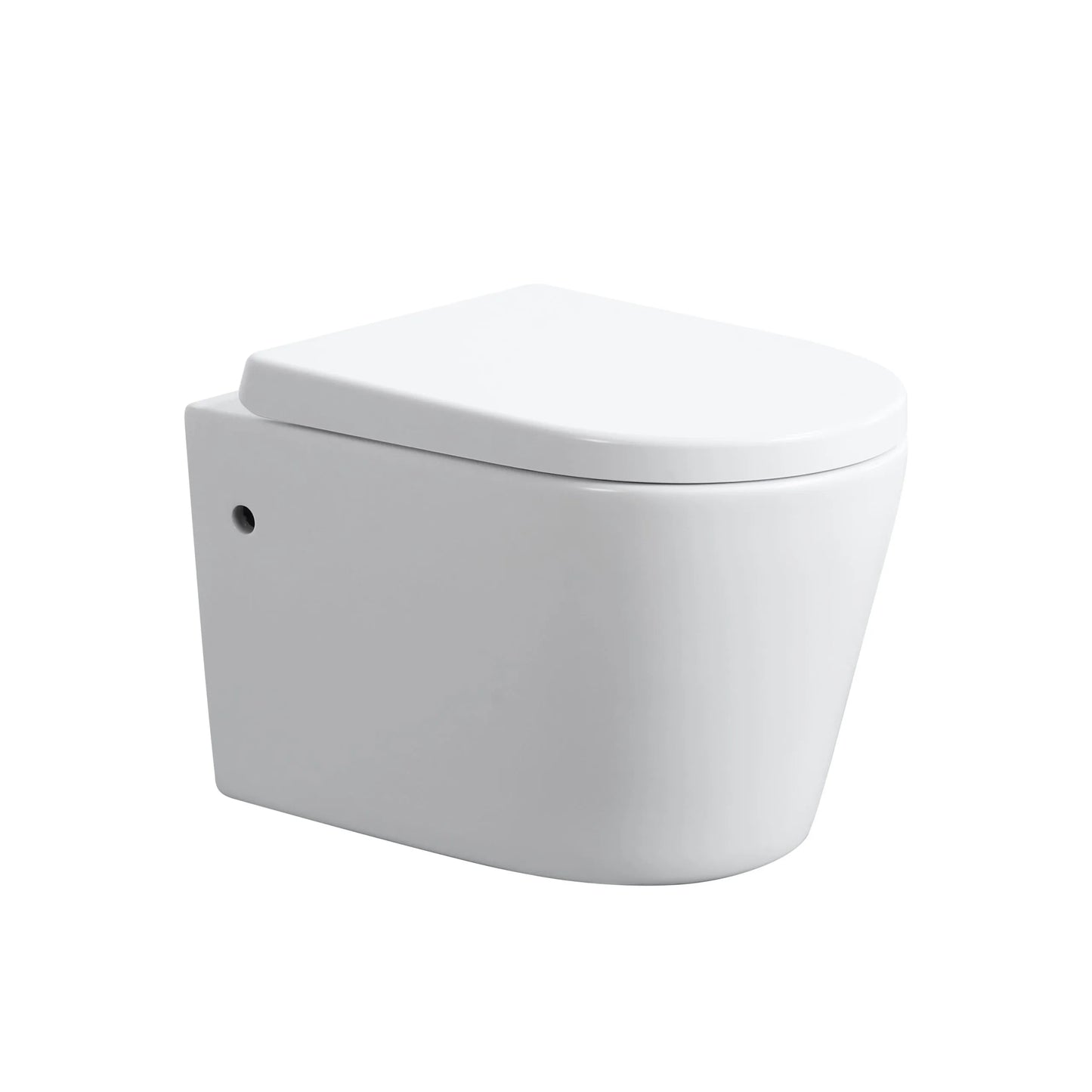 Veda Rimless Wall Faced Floor Pan - Gloss White