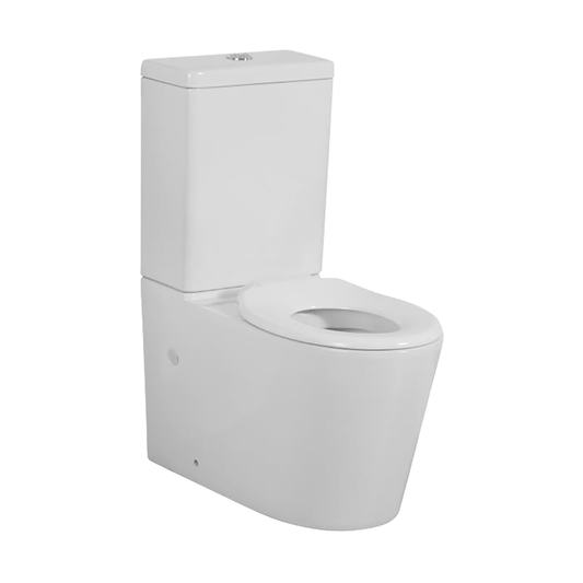Avis Rimless Junior Toilet Suite - Gloss White