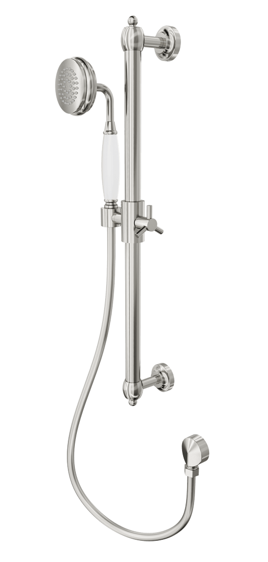 Klassique Sliding Shower Rail - Brushed Nickel