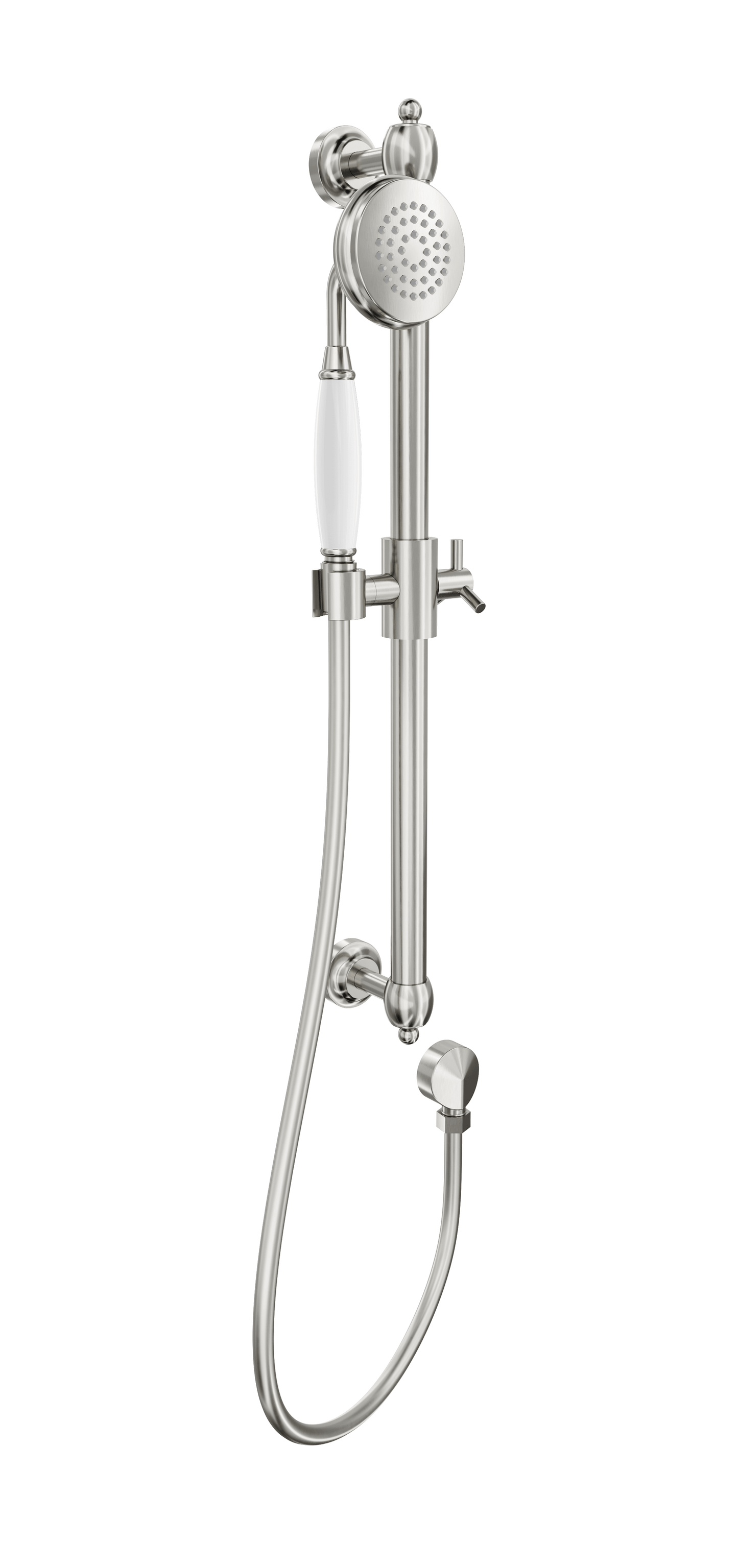 Klassique Sliding Shower Rail - Brushed Nickel