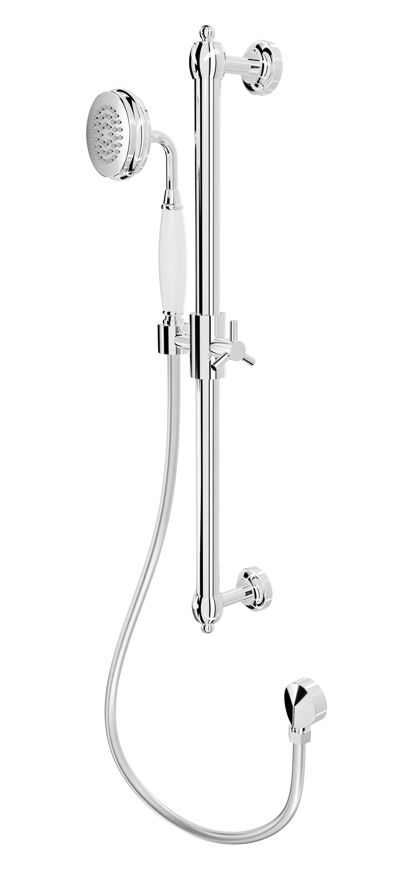 Klassique Sliding Shower Rail - Chrome