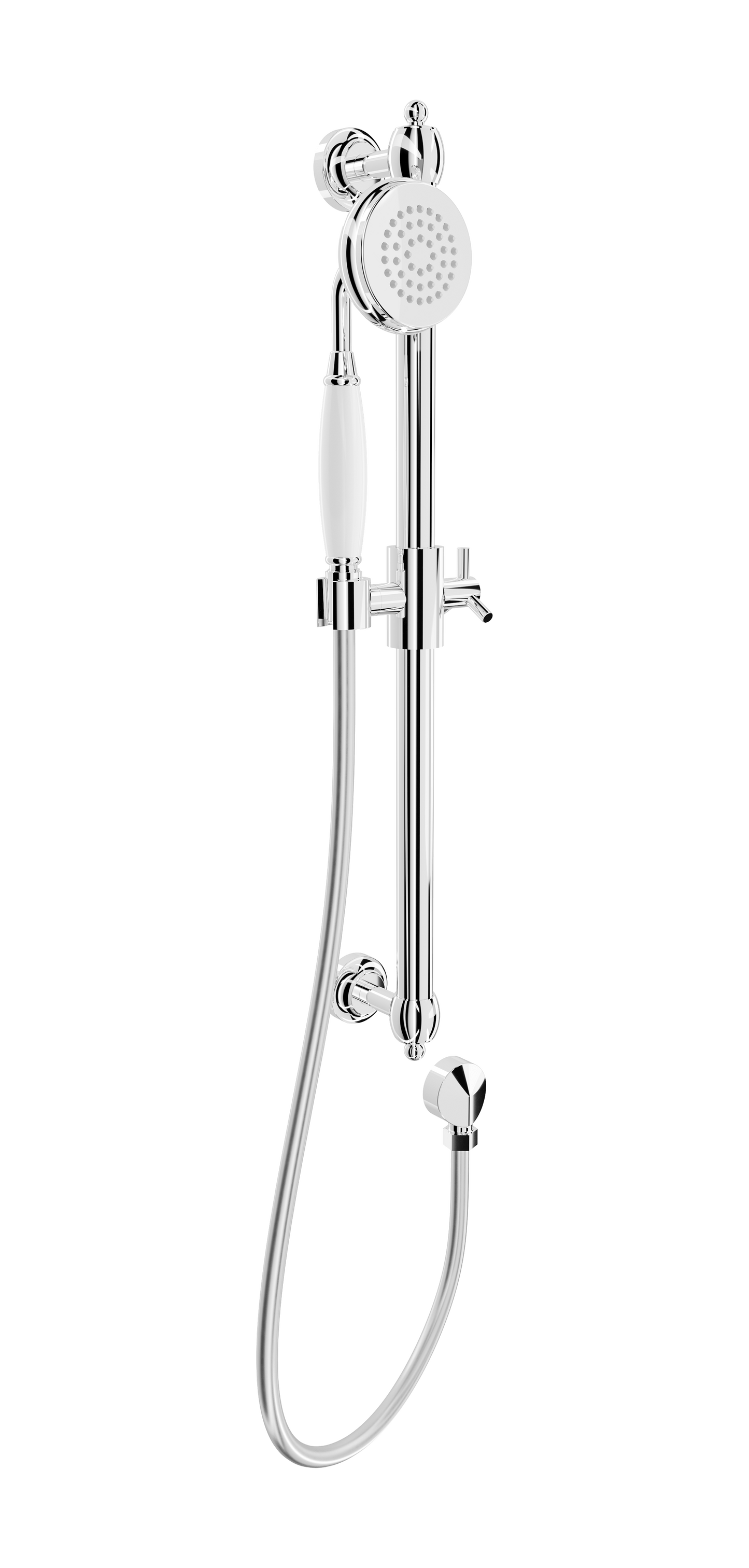 Klassique Sliding Shower Rail - Chrome