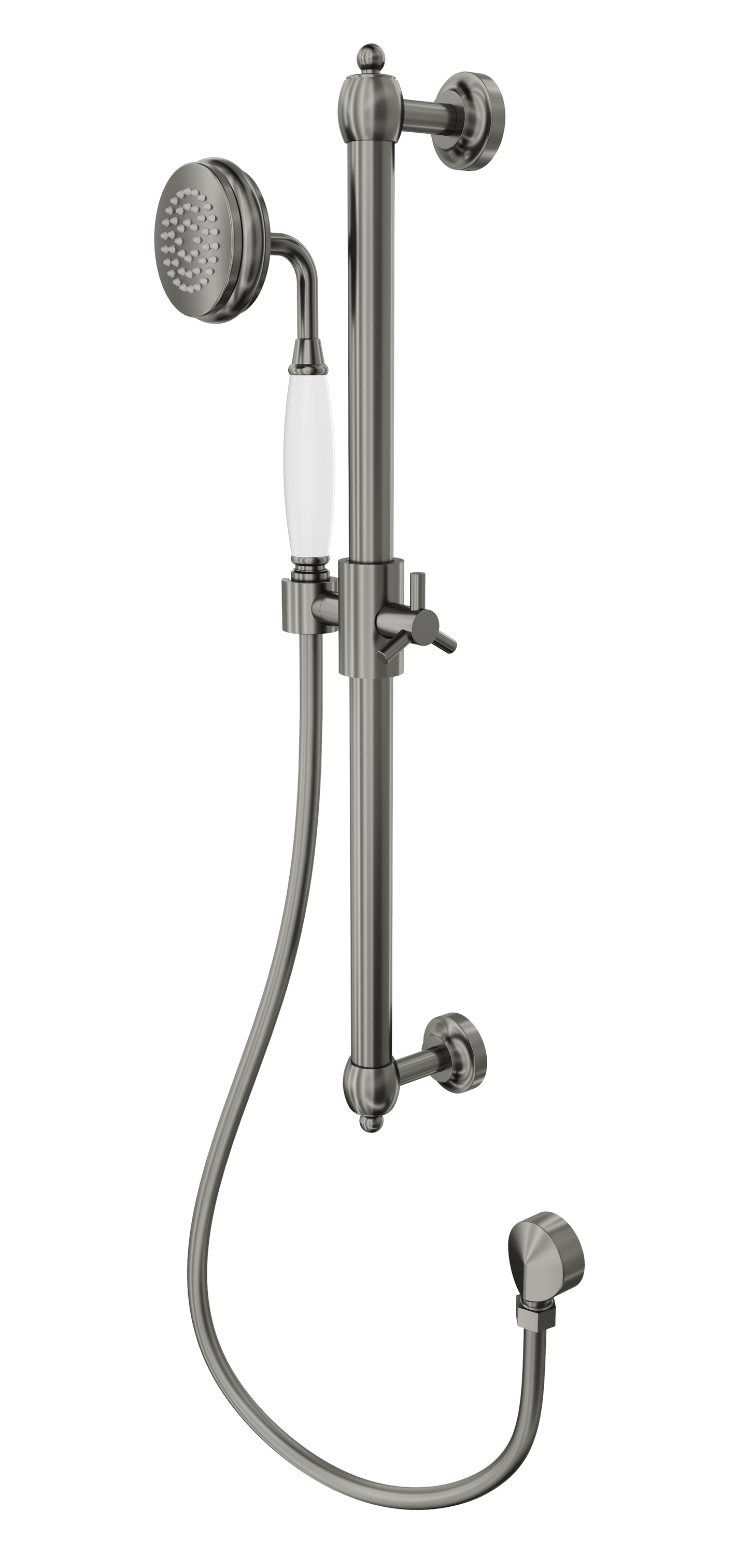 Klassique Sliding Shower Rail - Gunmetal