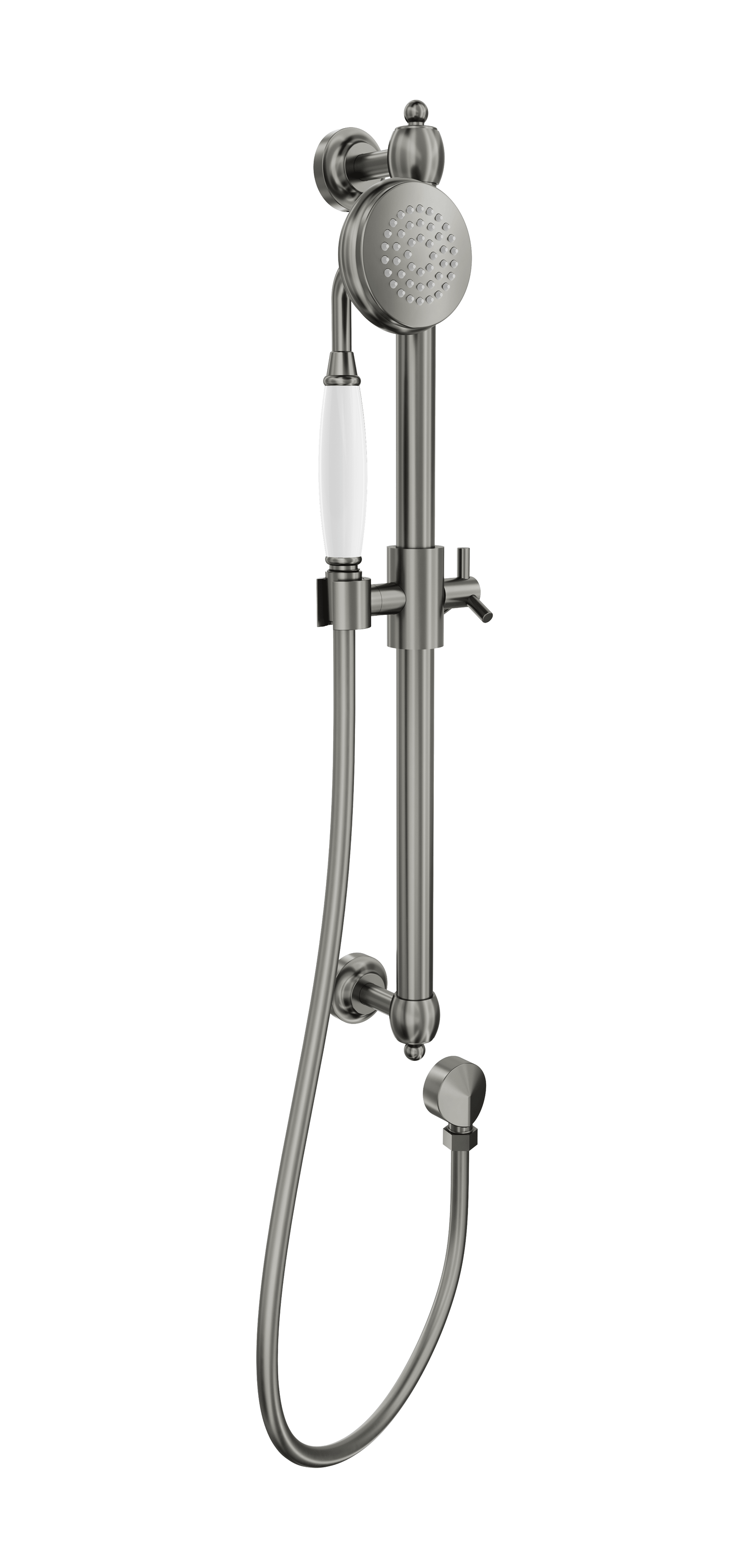 Klassique Sliding Shower Rail - Gunmetal
