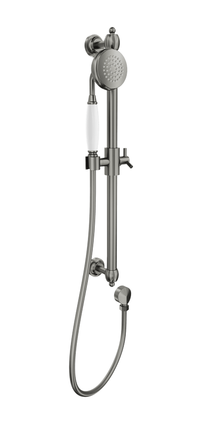 Klassique Sliding Shower Rail - Gunmetal
