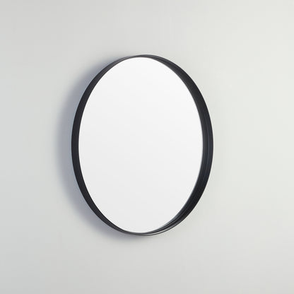 600mm Luna Aluminum Framed Mirror - Matte Black