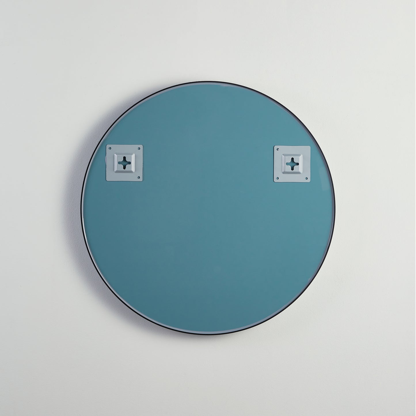 600mm Luna Aluminum Framed Mirror - Matte Black