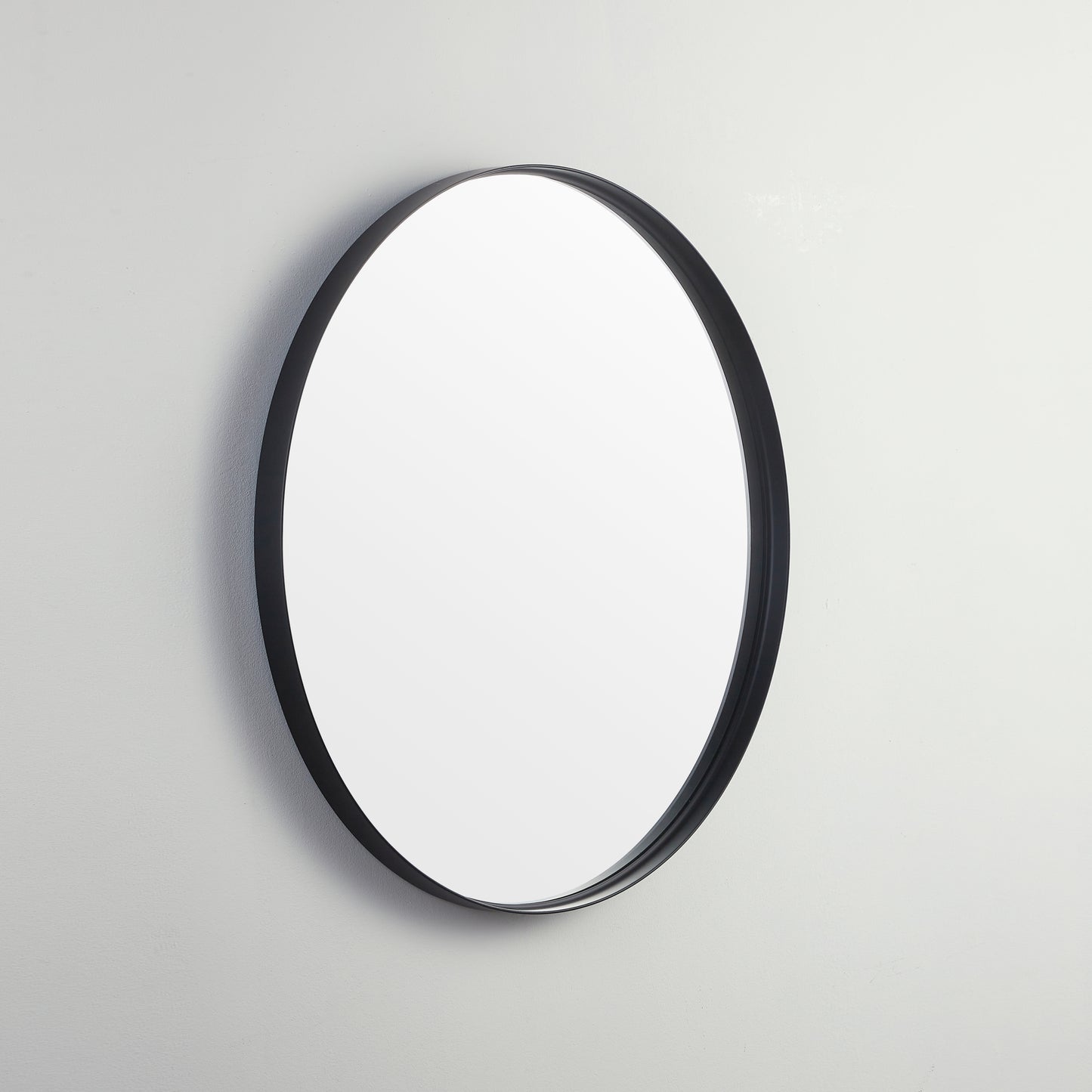 700mm Luna Aluminum Framed Mirror - Matte Black