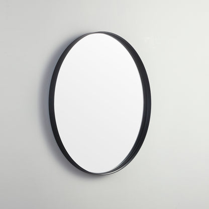 700mm Luna Aluminum Framed Mirror - Matte Black
