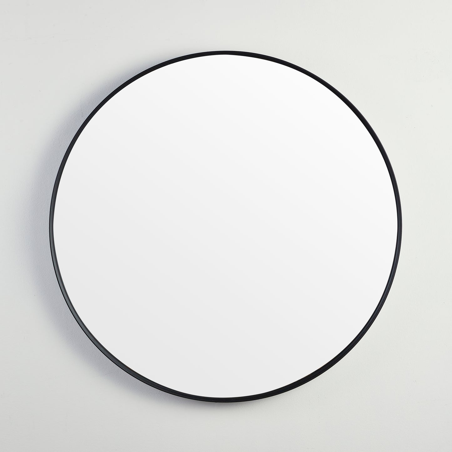 800mm Luna Aluminum Framed Mirror - Matte Black
